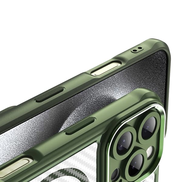 iPhone 16 Pro Mobilskal MagSafe Silikon Leading - Grön