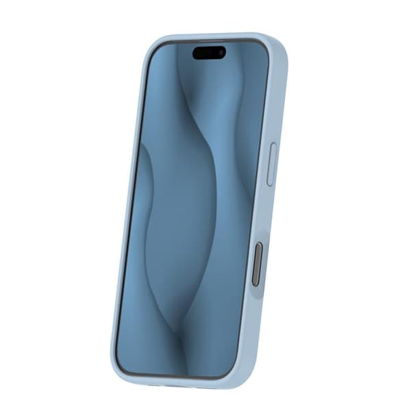 iPhone 16 Pro Mobilskal MagSafe Silikon Thin - Ljusblått