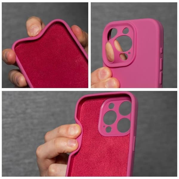 iPhone 16 Pro Mobilskal Silikon 2mm - Rosa