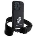 Miniatyrbild 3 av 6: Karl Lagerfeld iPhone 16 Pro Mobilskal Karl&Choupette Metal Pin CBDY Strap