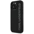 Miniatyrbild 3 av 8: Karl Lagerfeld iPhone 16 Pro Mobilskal 3D Rubber Elongated Glitter - Svart