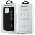 Miniatyrbild 8 av 8: Karl Lagerfeld iPhone 16 Pro Mobilskal 3D Rubber Elongated Glitter - Svart