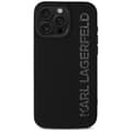 Miniatyrbild 2 av 8: Karl Lagerfeld iPhone 16 Pro Mobilskal 3D Rubber Elongated Glitter - Svart