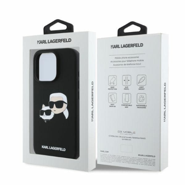 KARL LAGERFELD iPhone 16 Pro Mobilskal Magsafe Double Heads