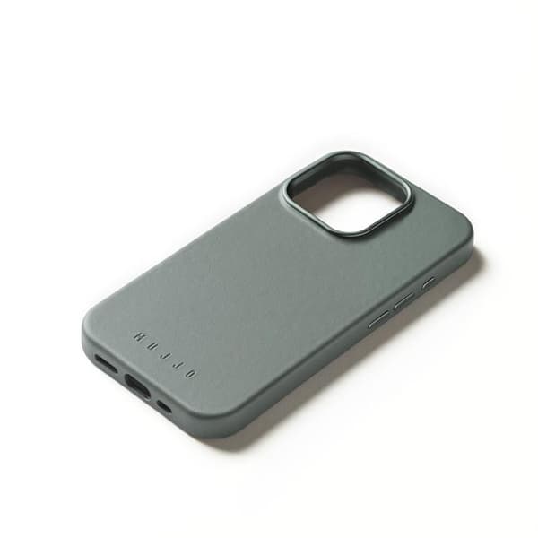 Mujjo iPhone 16 Pro Mobilskal MagSafe Läder - Grön Rök