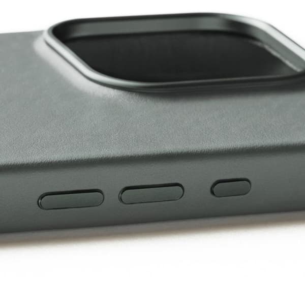 Mujjo iPhone 16 Pro Mobilskal MagSafe Läder - Grön Rök