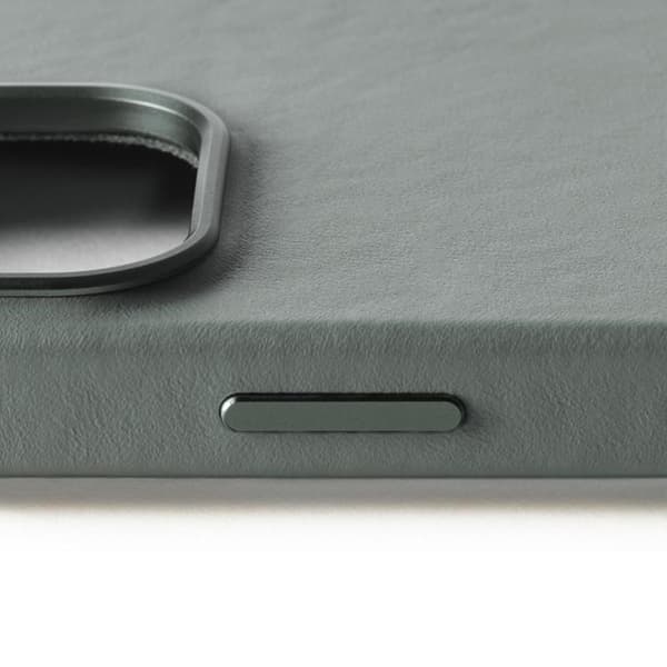 Mujjo iPhone 16 Pro Mobilskal MagSafe Läder - Grön Rök