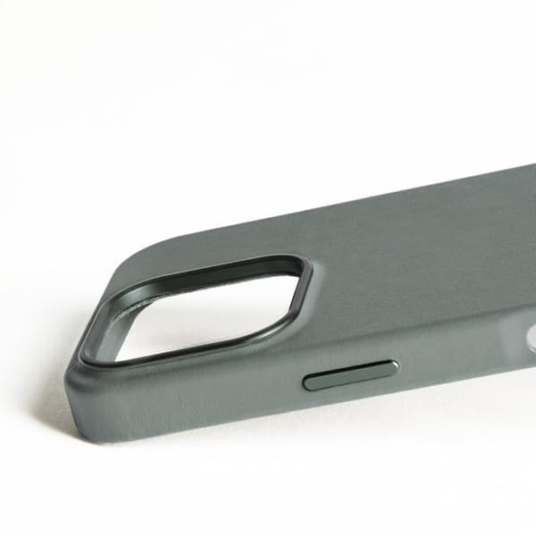 Mujjo iPhone 16 Pro Mobilskal MagSafe Läder - Grön Rök