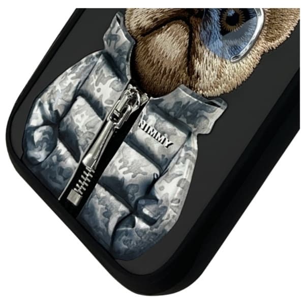 Nimmy iPhone 16 Pro Mobilskal Cool & Cute 2.0 Dog - Svart