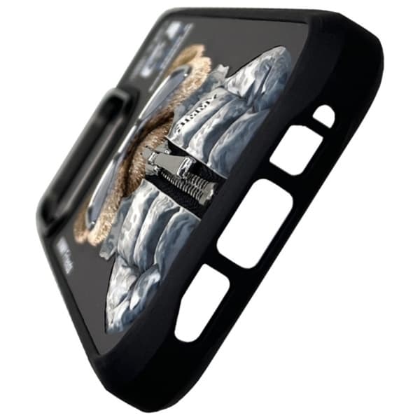 Nimmy iPhone 16 Pro Mobilskal Cool & Cute 2.0 Dog - Svart