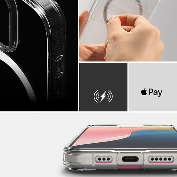 Ringke iPhone 16 Pro Mobilskal Magsafe Fusion - Clear