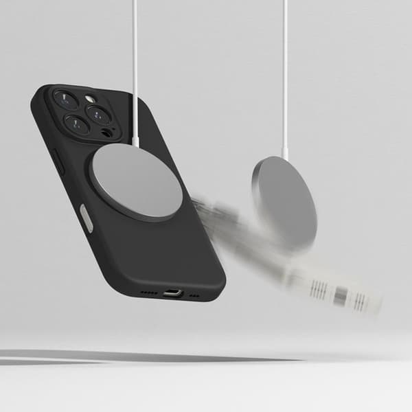 Ringke iPhone 16 Pro Mobilskal Magsafe Silikon Magnetic - Svart