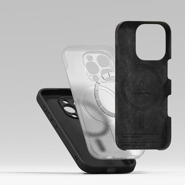 Ringke iPhone 16 Pro Mobilskal Magsafe Silikon Magnetic - Svart