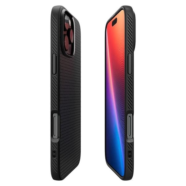 Spigen iPhone 16 Pro Mobilskal Liquid Air - Matte Svart