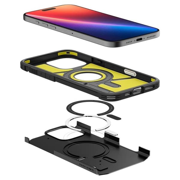 Spigen iPhone 16 Pro Mobilskal MagSafe Tough Armor T - Svart