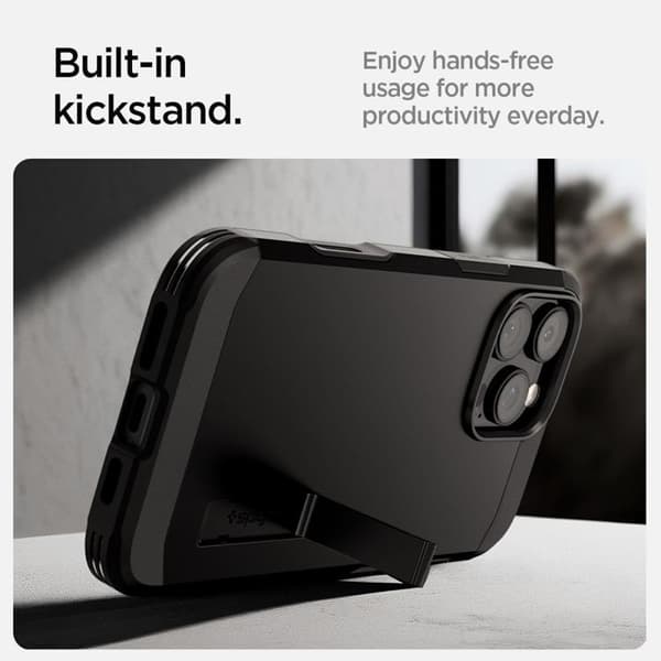 Spigen iPhone 16 Pro Mobilskal MagSafe Tough Armor T - Svart