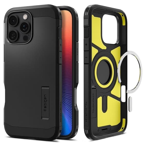 Spigen iPhone 16 Pro Mobilskal MagSafe Tough Armor - Svart