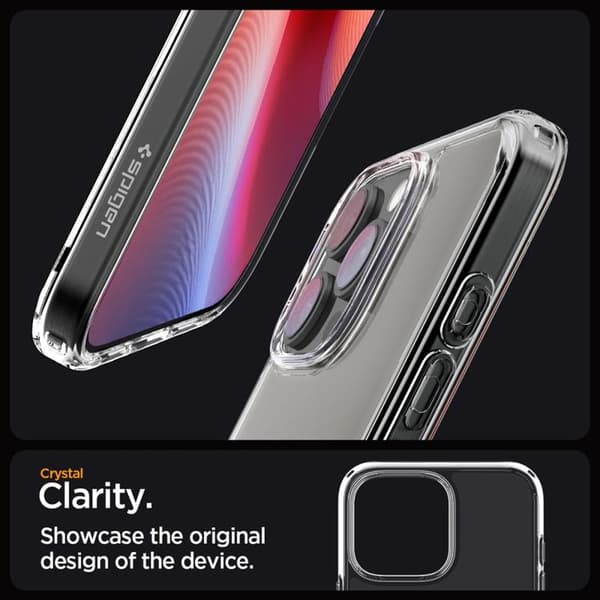 Spigen iPhone 16 Pro Mobilskal Ultra Hybrid - Crystal Clear