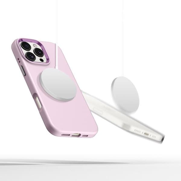 Tech-Protect iPhone 16 Pro Mobilskal Magsafe Pure Silikon - Rosa Pearl