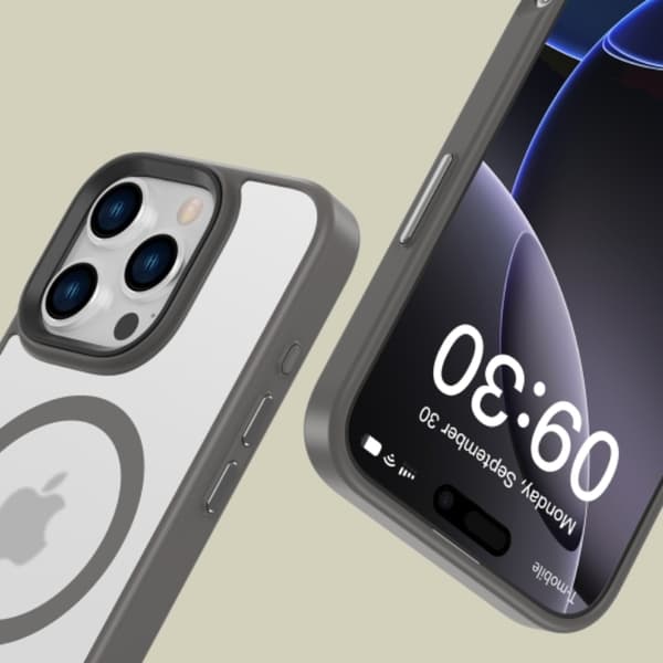 Tech-Protect iPhone 16 Pro Mobilskal Magsafe Magmat - Matte Titanium
