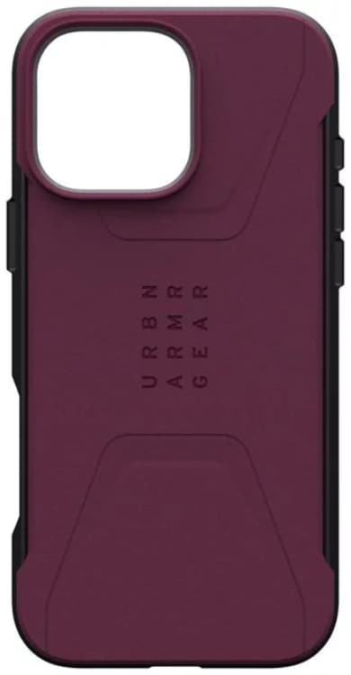 UAG iPhone 16 Pro Mobilskal MagSafe Civilian - Bordeaux