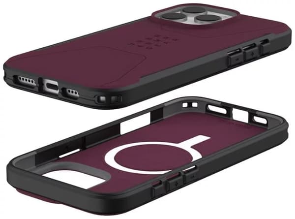 UAG iPhone 16 Pro Mobilskal MagSafe Civilian - Bordeaux
