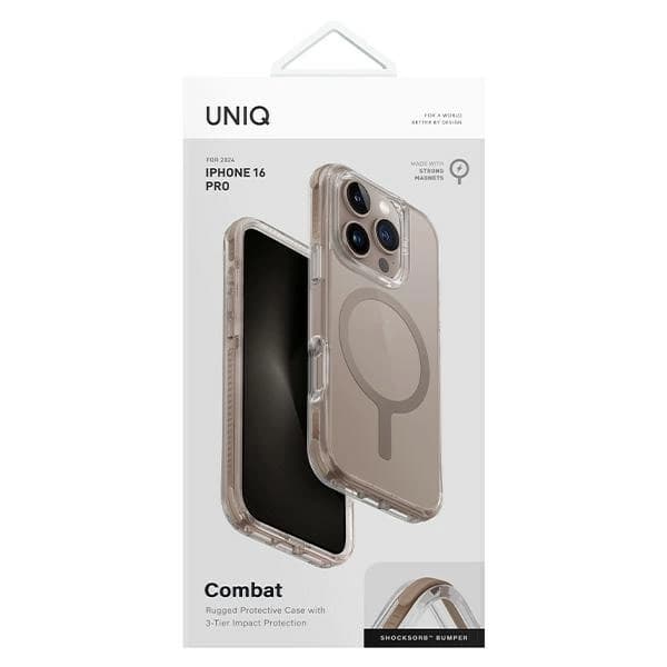 UNIQ iPhone 16 Pro Mobilskal MagSafe Combat - Guld