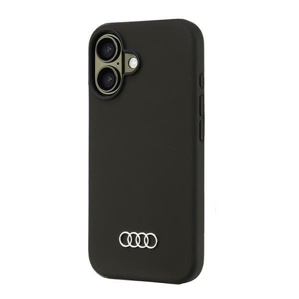 Audi iPhone 16 Mobilskal Silikon - Svart