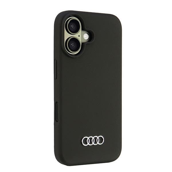 Audi iPhone 16 Mobilskal Silikon - Svart