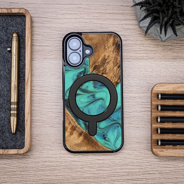 Bewood iPhone 16 Mobilskal MagSafe Unique Turquoise