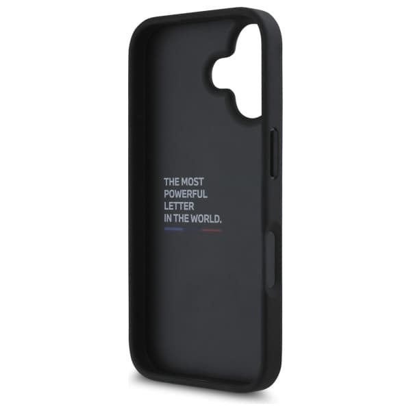 BMW iPhone 16 Mobilskal M Grip Stand Smooth - Svart