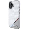 Miniatyrbild 3 av 8: BMW iPhone 16 Mobilskal MagSafe Carbon Tricolor Line - Grå