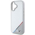 Miniatyrbild 5 av 8: BMW iPhone 16 Mobilskal MagSafe Carbon Tricolor Line - Grå
