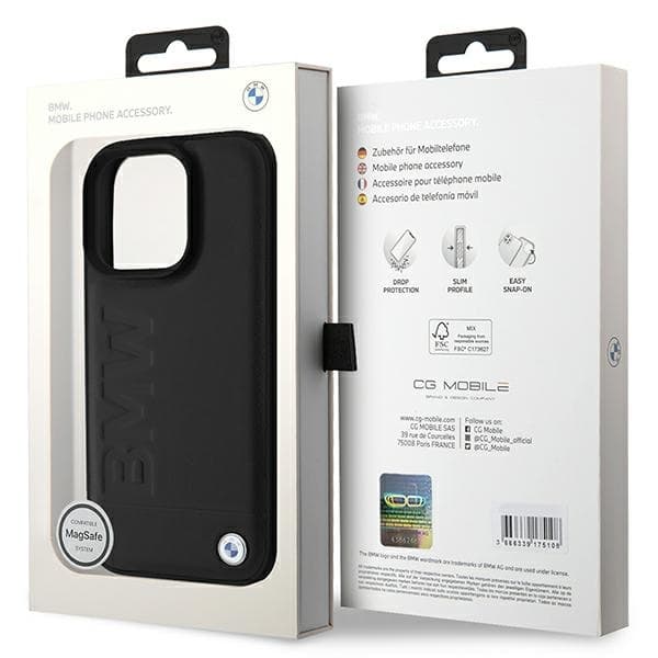 BMW iPhone 16 Mobilskal Motosport IML Random Stripes - Svart