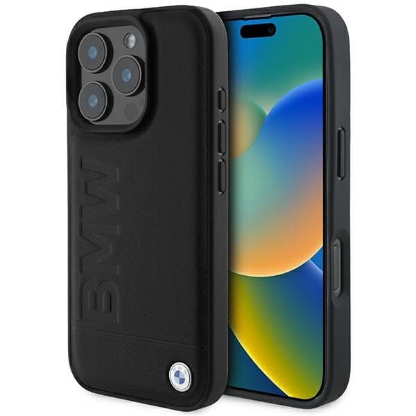 BMW iPhone 16 Mobilskal Motosport IML Random Stripes - Svart