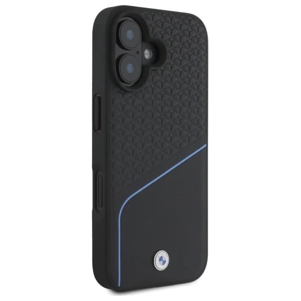 BMW iPhone 16 Mobilskal MagSafe Textured och Line - Svart