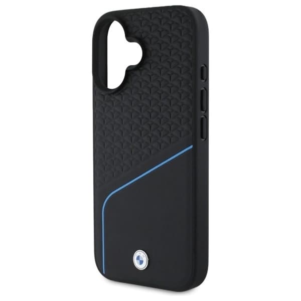 BMW iPhone 16 Mobilskal MagSafe Textured och Line - Svart