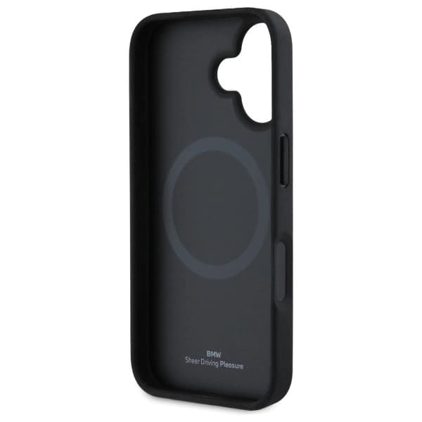 BMW iPhone 16 Mobilskal MagSafe Textured och Line - Svart