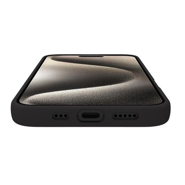 Celly iPhone 16 Mobilskal MagSafe Soft Rubber - Svart