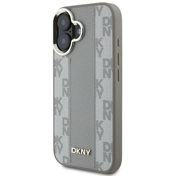 DKNY iPhone 16 Mobilskal MagSafe Checkered Pattern - Beige