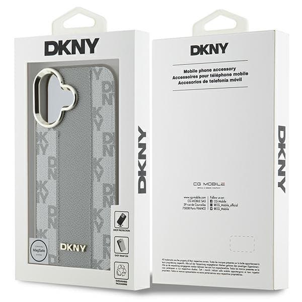DKNY iPhone 16 Mobilskal MagSafe Checkered Pattern - Beige