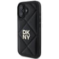 Miniatyrbild 3 av 8: DKNY iPhone 16 Mobilskal Quilted Stack Logo - Svart