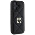 Miniatyrbild 4 av 8: DKNY iPhone 16 Mobilskal Quilted Stack Logo - Svart
