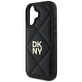 Miniatyrbild 5 av 8: DKNY iPhone 16 Mobilskal Quilted Stack Logo - Svart