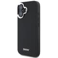 Miniatyrbild 3 av 8: DKNY iPhone 16 Mobilskal MagSafe Plain Silver Logo - Svart