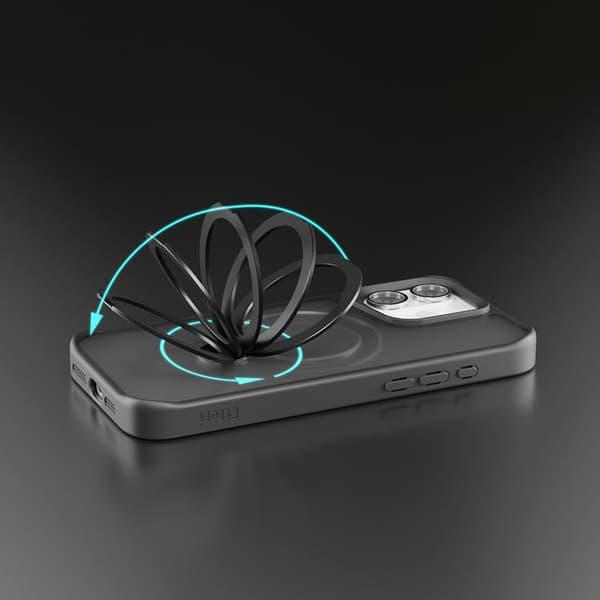 Etteri iPhone 16 Mobilskal MagSafe Matt Ring - Svart