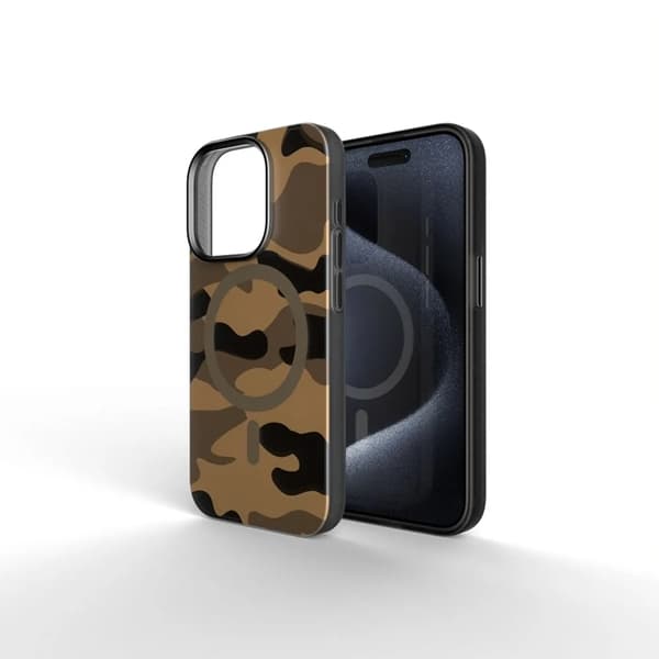 Forcell iPhone 16 Mobilskal MagSafe F-Protect - Desert Camo