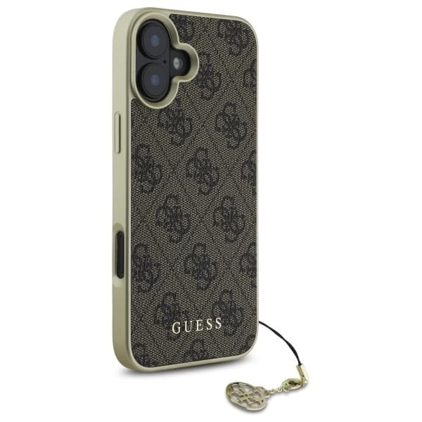 Guess iPhone 16 Mobilskal 4G Charms Collection - Brun