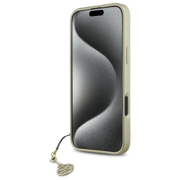 Guess iPhone 16 Mobilskal 4G Charms Collection - Brun