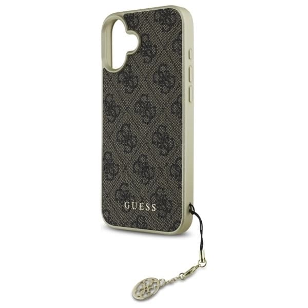 Guess iPhone 16 Mobilskal 4G Charms Collection - Brun